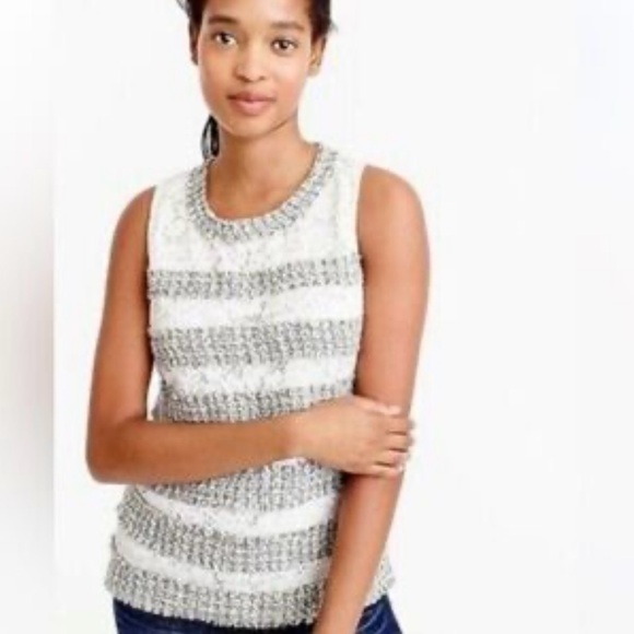 Like new J Crew tweed tank- Large - Picture 1 of 7